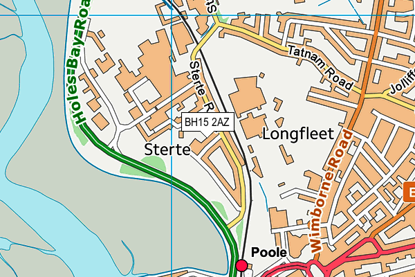 BH15 2AZ map - OS VectorMap District (Ordnance Survey) BH15 2AZ map - OS VectorMap District (Ordnance Survey)