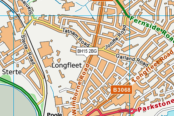 BH15 2BG map - OS VectorMap District (Ordnance Survey) BH15 2BG map - OS VectorMap District (Ordnance Survey)