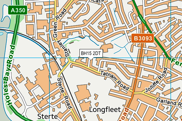 BH15 2DT map - OS VectorMap District (Ordnance Survey) BH15 2DT map - OS VectorMap District (Ordnance Survey)