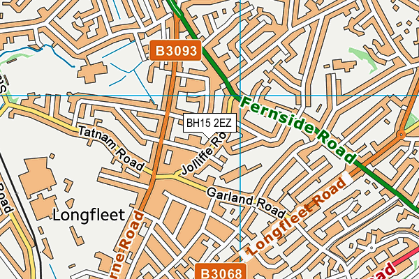 BH15 2EZ map - OS VectorMap District (Ordnance Survey) BH15 2EZ map - OS VectorMap District (Ordnance Survey)