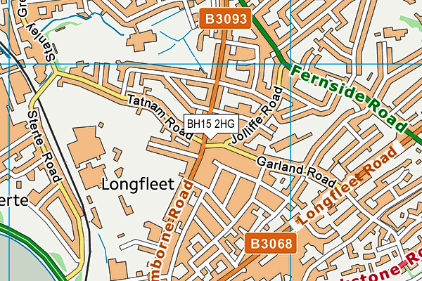 BH15 2HG map - OS VectorMap District (Ordnance Survey) BH15 2HG map - OS VectorMap District (Ordnance Survey)