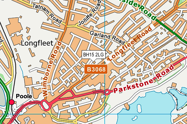 BH15 2LG map - OS VectorMap District (Ordnance Survey) BH15 2LG map - OS VectorMap District (Ordnance Survey)