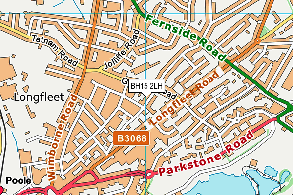 BH15 2LH map - OS VectorMap District (Ordnance Survey) BH15 2LH map - OS VectorMap District (Ordnance Survey)
