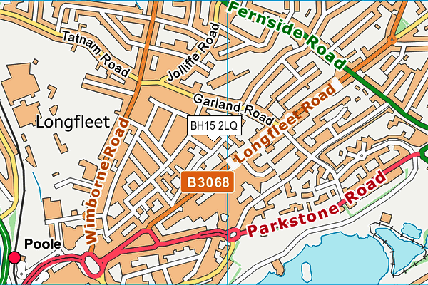 BH15 2LQ map - OS VectorMap District (Ordnance Survey) BH15 2LQ map - OS VectorMap District (Ordnance Survey)