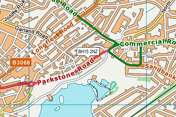 BH15 2NZ map - OS VectorMap District (Ordnance Survey) BH15 2NZ map - OS VectorMap District (Ordnance Survey)