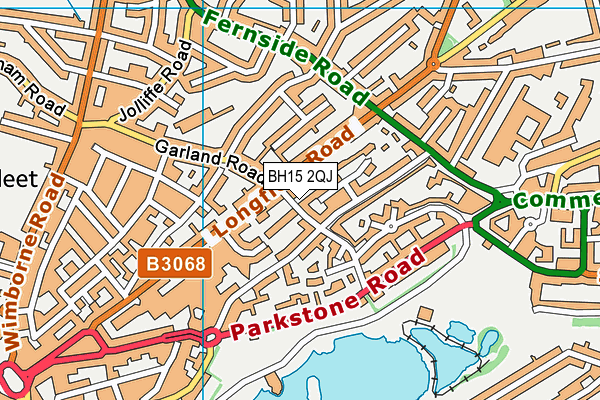 BH15 2QJ map - OS VectorMap District (Ordnance Survey) BH15 2QJ map - OS VectorMap District (Ordnance Survey)