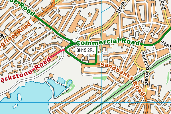 BH15 2RJ map - OS VectorMap District (Ordnance Survey) BH15 2RJ map - OS VectorMap District (Ordnance Survey)