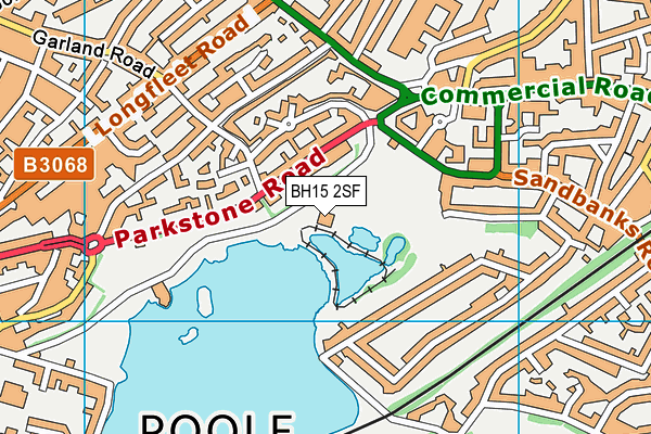 BH15 2SF map - OS VectorMap District (Ordnance Survey) BH15 2SF map - OS VectorMap District (Ordnance Survey)