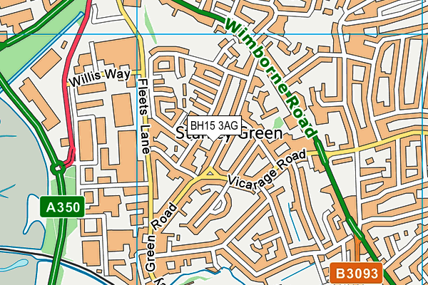 BH15 3AG map - OS VectorMap District (Ordnance Survey) BH15 3AG map - OS VectorMap District (Ordnance Survey)