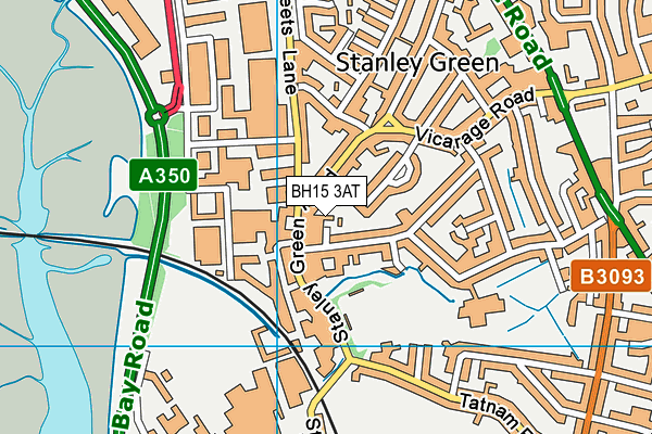 BH15 3AT map - OS VectorMap District (Ordnance Survey) BH15 3AT map - OS VectorMap District (Ordnance Survey)