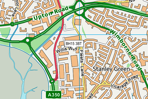 BH15 3BT map - OS VectorMap District (Ordnance Survey) BH15 3BT map - OS VectorMap District (Ordnance Survey)
