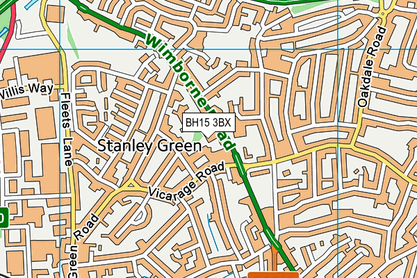 BH15 3BX map - OS VectorMap District (Ordnance Survey) BH15 3BX map - OS VectorMap District (Ordnance Survey)