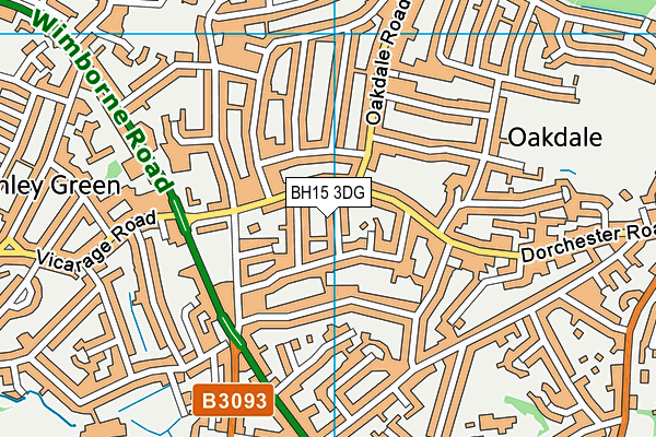 BH15 3DG map - OS VectorMap District (Ordnance Survey) BH15 3DG map - OS VectorMap District (Ordnance Survey)