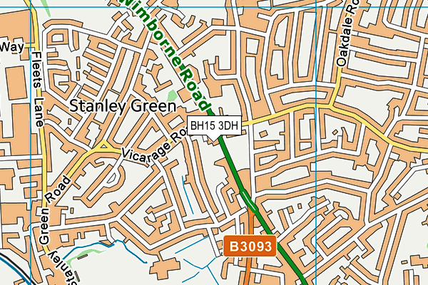 BH15 3DH map - OS VectorMap District (Ordnance Survey) BH15 3DH map - OS VectorMap District (Ordnance Survey)
