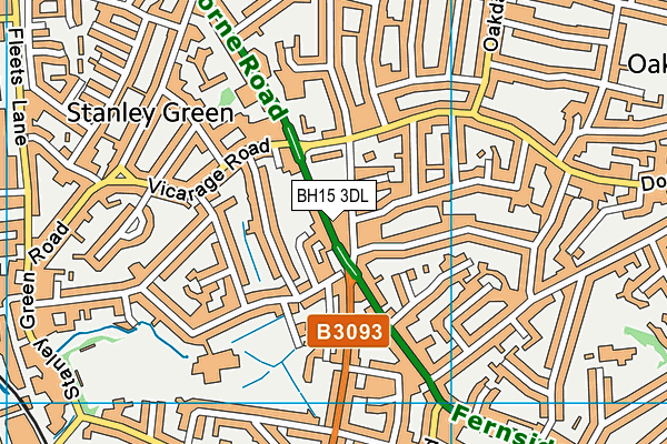 BH15 3DL map - OS VectorMap District (Ordnance Survey) BH15 3DL map - OS VectorMap District (Ordnance Survey)