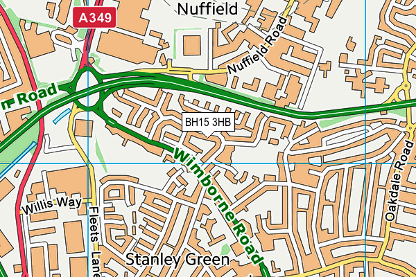 BH15 3HB map - OS VectorMap District (Ordnance Survey) BH15 3HB map - OS VectorMap District (Ordnance Survey)