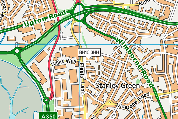 BH15 3HH map - OS VectorMap District (Ordnance Survey) BH15 3HH map - OS VectorMap District (Ordnance Survey)