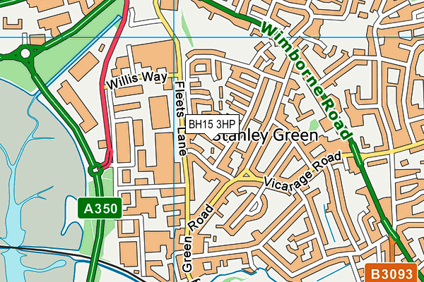 BH15 3HP map - OS VectorMap District (Ordnance Survey) BH15 3HP map - OS VectorMap District (Ordnance Survey)