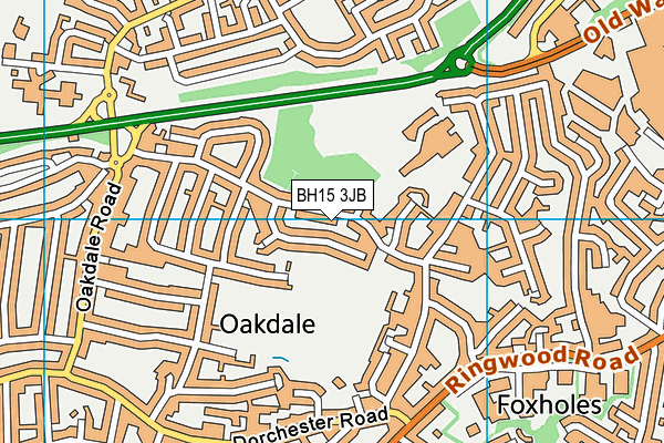BH15 3JB map - OS VectorMap District (Ordnance Survey) BH15 3JB map - OS VectorMap District (Ordnance Survey)