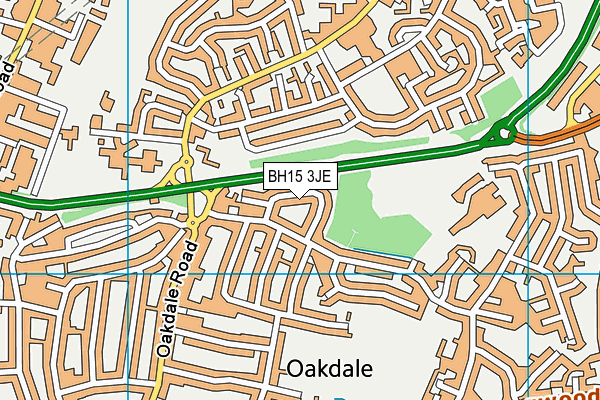BH15 3JE map - OS VectorMap District (Ordnance Survey) BH15 3JE map - OS VectorMap District (Ordnance Survey)