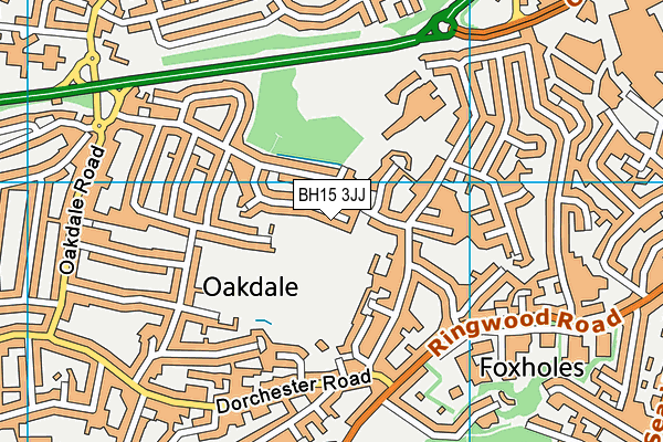 BH15 3JJ map - OS VectorMap District (Ordnance Survey) BH15 3JJ map - OS VectorMap District (Ordnance Survey)