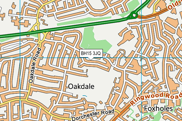 BH15 3JQ map - OS VectorMap District (Ordnance Survey) BH15 3JQ map - OS VectorMap District (Ordnance Survey)