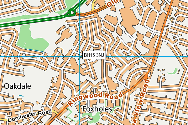 BH15 3NJ map - OS VectorMap District (Ordnance Survey) BH15 3NJ map - OS VectorMap District (Ordnance Survey)