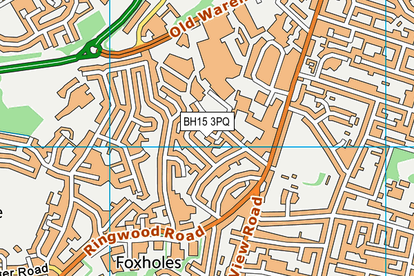 BH15 3PQ map - OS VectorMap District (Ordnance Survey) BH15 3PQ map - OS VectorMap District (Ordnance Survey)