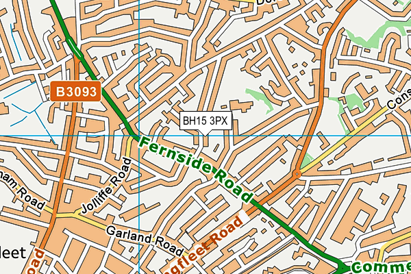 BH15 3PX map - OS VectorMap District (Ordnance Survey) BH15 3PX map - OS VectorMap District (Ordnance Survey)