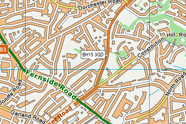 BH15 3QD map - OS VectorMap District (Ordnance Survey) BH15 3QD map - OS VectorMap District (Ordnance Survey)