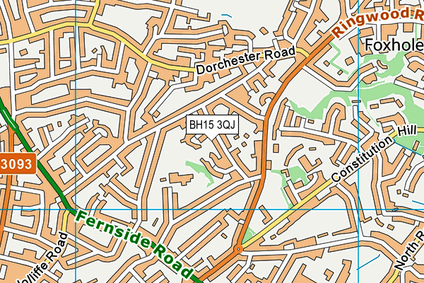 BH15 3QJ map - OS VectorMap District (Ordnance Survey) BH15 3QJ map - OS VectorMap District (Ordnance Survey)