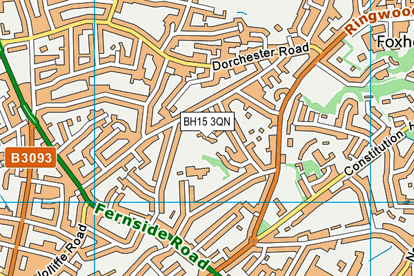 BH15 3QN map - OS VectorMap District (Ordnance Survey) BH15 3QN map - OS VectorMap District (Ordnance Survey)