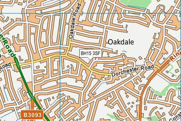 BH15 3SF map - OS VectorMap District (Ordnance Survey) BH15 3SF map - OS VectorMap District (Ordnance Survey)