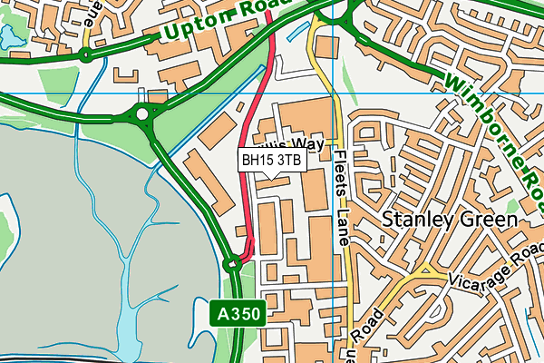 BH15 3TB map - OS VectorMap District (Ordnance Survey) BH15 3TB map - OS VectorMap District (Ordnance Survey)