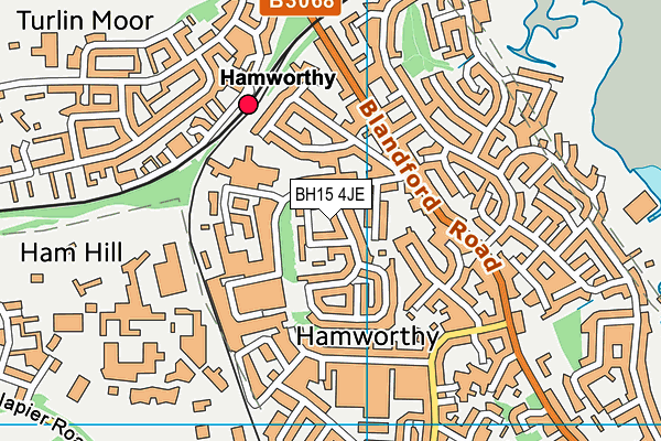 BH15 4JE map - OS VectorMap District (Ordnance Survey)
