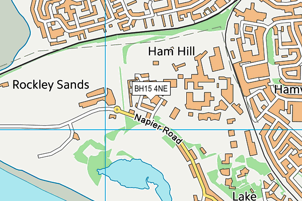 BH15 4NE map - OS VectorMap District (Ordnance Survey) BH15 4NE map - OS VectorMap District (Ordnance Survey)