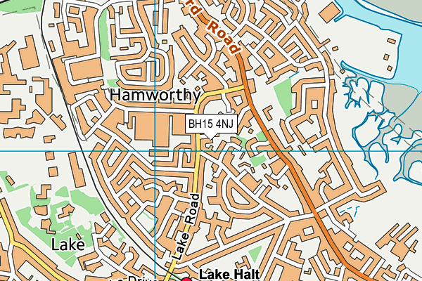 BH15 4NJ map - OS VectorMap District (Ordnance Survey) BH15 4NJ map - OS VectorMap District (Ordnance Survey)
