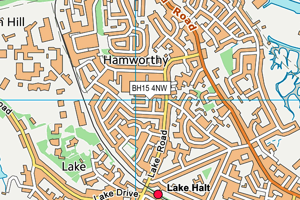 BH15 4NW map - OS VectorMap District (Ordnance Survey) BH15 4NW map - OS VectorMap District (Ordnance Survey)
