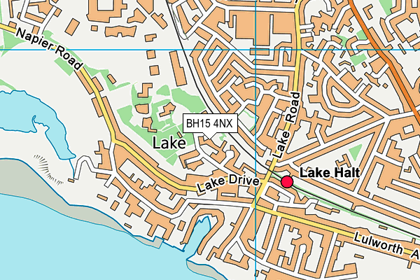 BH15 4NX map - OS VectorMap District (Ordnance Survey) BH15 4NX map - OS VectorMap District (Ordnance Survey)