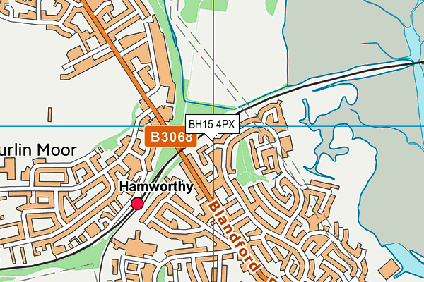 BH15 4PX map - OS VectorMap District (Ordnance Survey) BH15 4PX map - OS VectorMap District (Ordnance Survey)