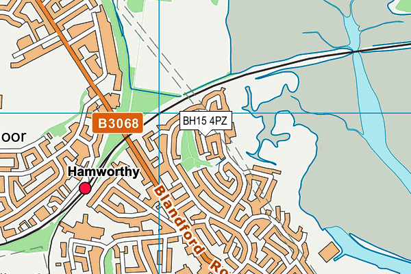 BH15 4PZ map - OS VectorMap District (Ordnance Survey)