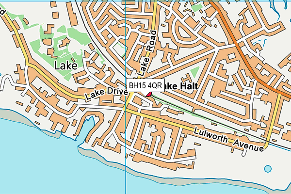 BH15 4QR map - OS VectorMap District (Ordnance Survey) BH15 4QR map - OS VectorMap District (Ordnance Survey)