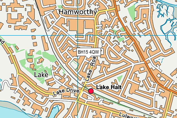BH15 4QW map - OS VectorMap District (Ordnance Survey) BH15 4QW map - OS VectorMap District (Ordnance Survey)