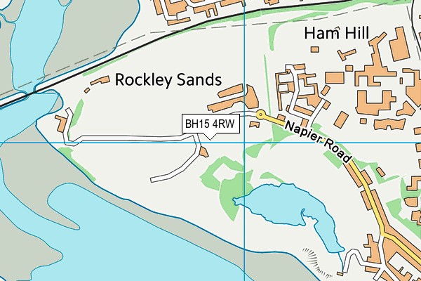 BH15 4RW map - OS VectorMap District (Ordnance Survey) BH15 4RW map - OS VectorMap District (Ordnance Survey)