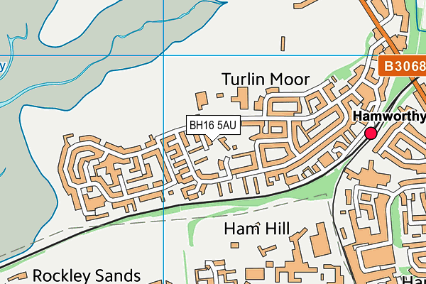 BH16 5AU map - OS VectorMap District (Ordnance Survey) BH16 5AU map - OS VectorMap District (Ordnance Survey)