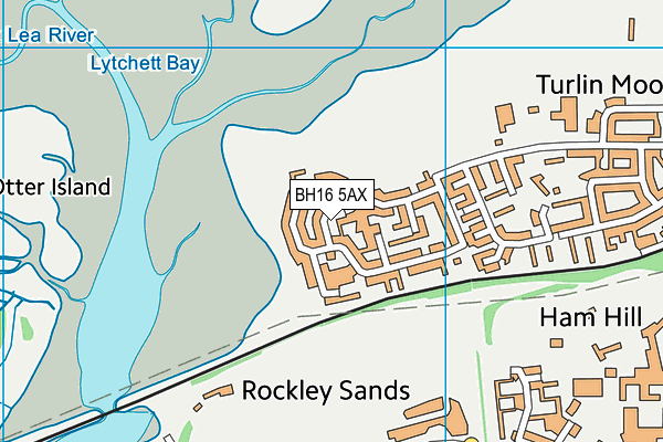 BH16 5AX map - OS VectorMap District (Ordnance Survey) BH16 5AX map - OS VectorMap District (Ordnance Survey)