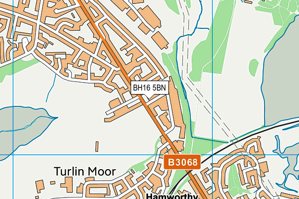 BH16 5BN map - OS VectorMap District (Ordnance Survey)