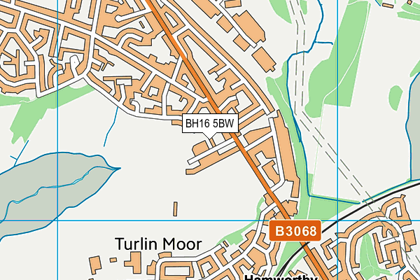 BH16 5BW map - OS VectorMap District (Ordnance Survey) BH16 5BW map - OS VectorMap District (Ordnance Survey)