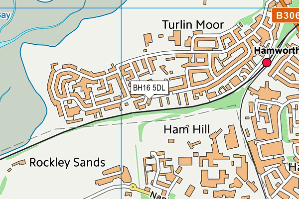 BH16 5DL map - OS VectorMap District (Ordnance Survey) BH16 5DL map - OS VectorMap District (Ordnance Survey)