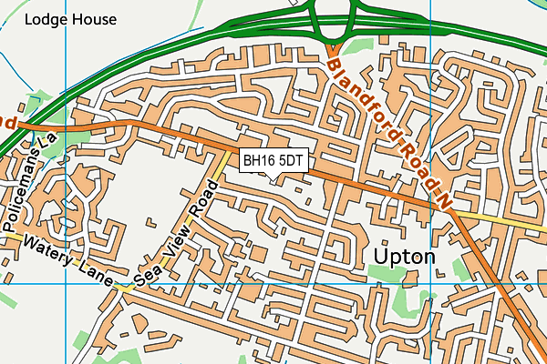 BH16 5DT map - OS VectorMap District (Ordnance Survey) BH16 5DT map - OS VectorMap District (Ordnance Survey)